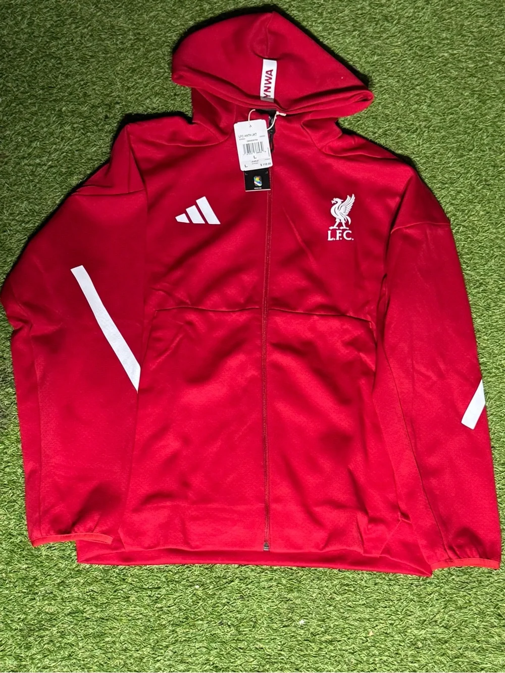 Adidas Liverpool FC Home 25/26 Anthem Jacket Mens Size L NWT